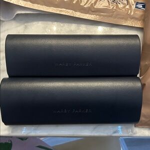 Warby Parker Dark Leather Glasses Cases